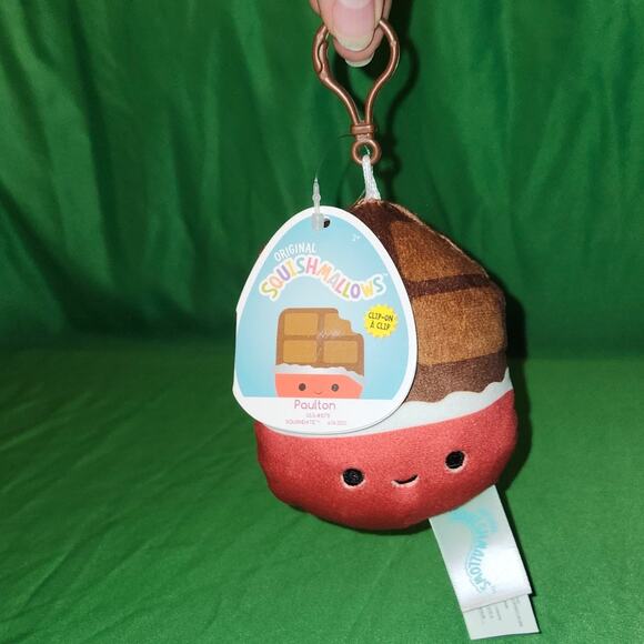 Squoshmallows Paulton the Chocolate Bar Clip NWT 2021 - Picture 3 of 3